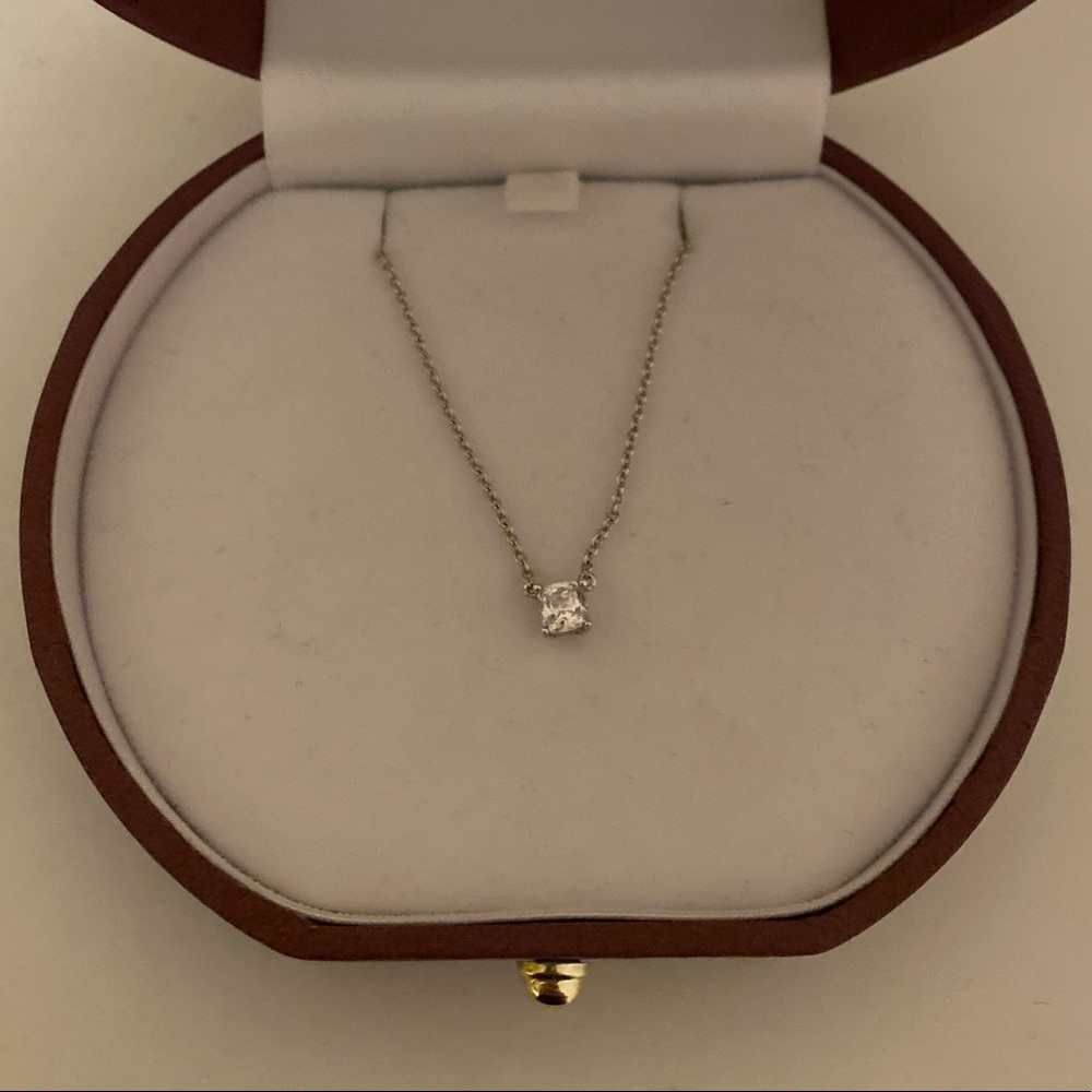 Sterling silver and cubic z necklace.